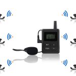 Wireless Tour Guide System with 150-200m Range Lithium Battery CE Certified 1 Year Warranty