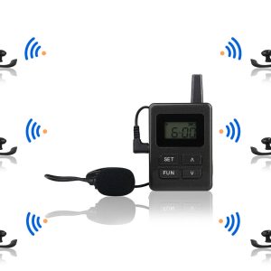 Wireless Tour Guide System with 150-200m Range Lithium Battery CE Certified 1 Year Warranty